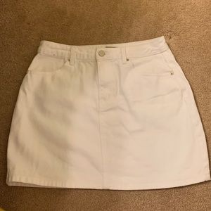 White Denim mini skirt
